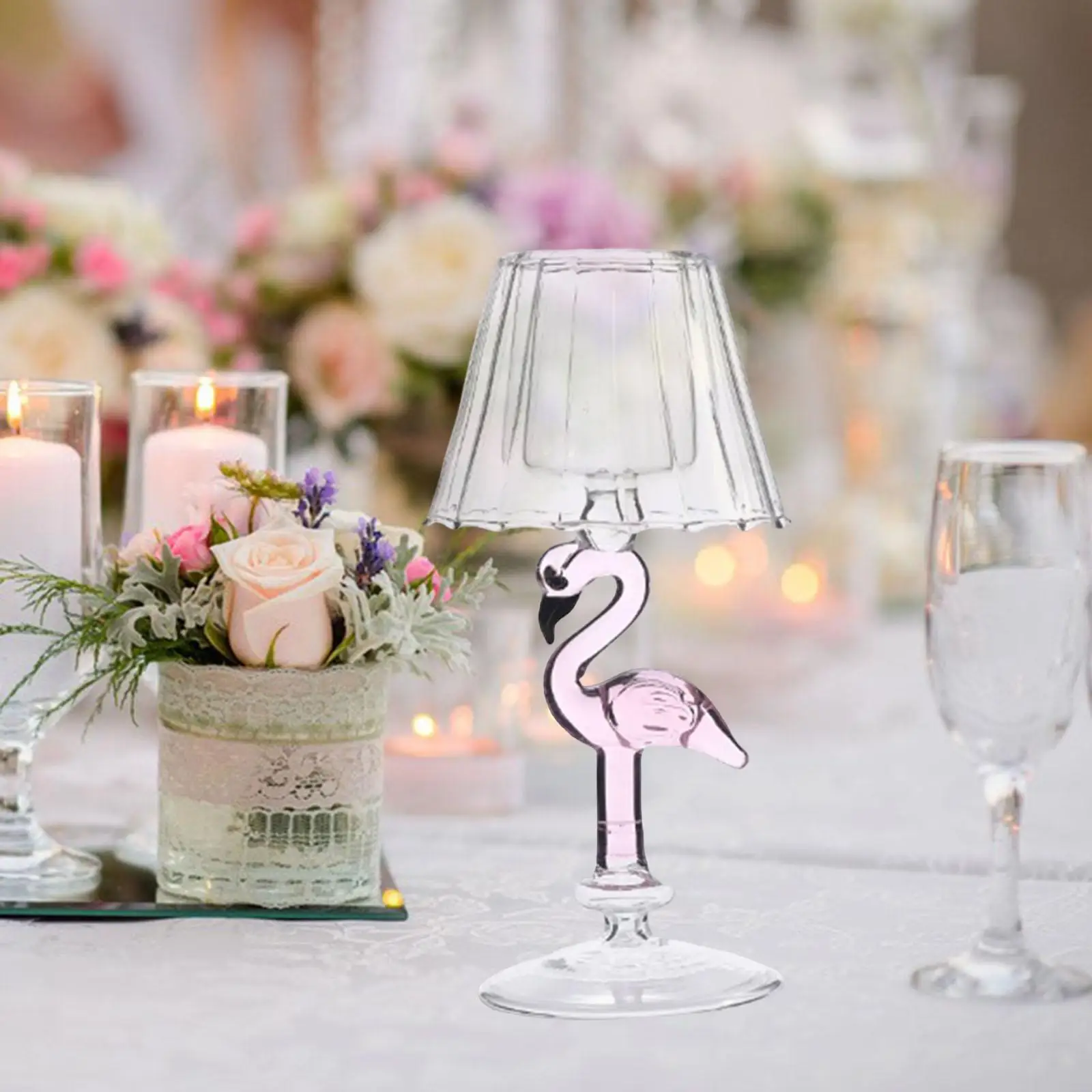 Creative Candle Holder, Stand Lamp Shape Pillar Candle Ornament Decor Decoration Event Dinner