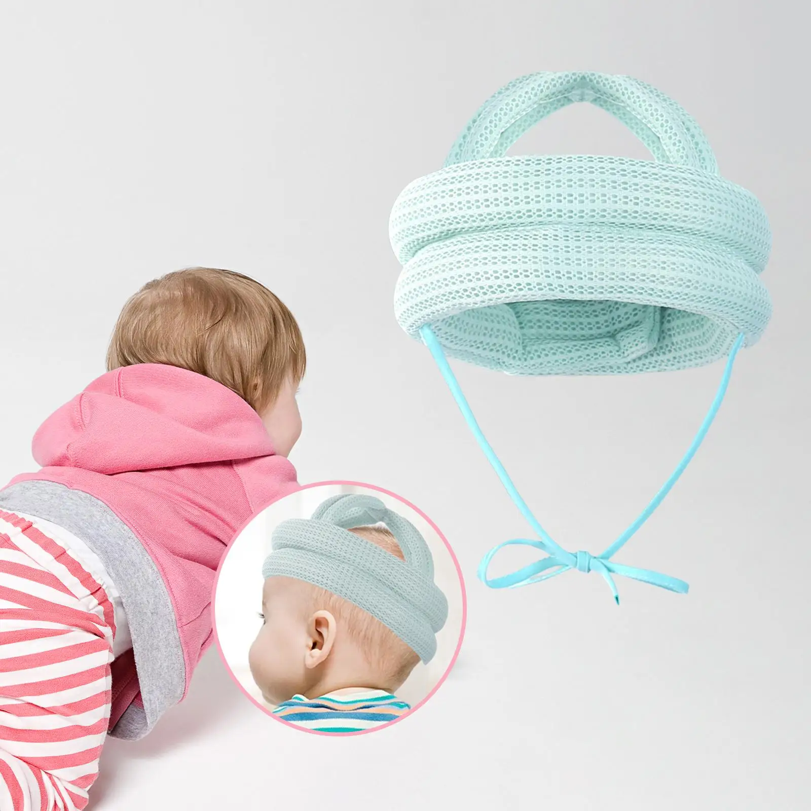 Kids Soft Head Cushion Protective Harnesses Cap for Infant Boys Girls Running