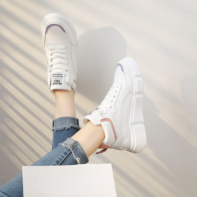 White Sneakers Women Casual Sports Running Shoes Ladies Fashion Trainers  Tennis Female Platform Vulcanized Shoes Woman Footwear