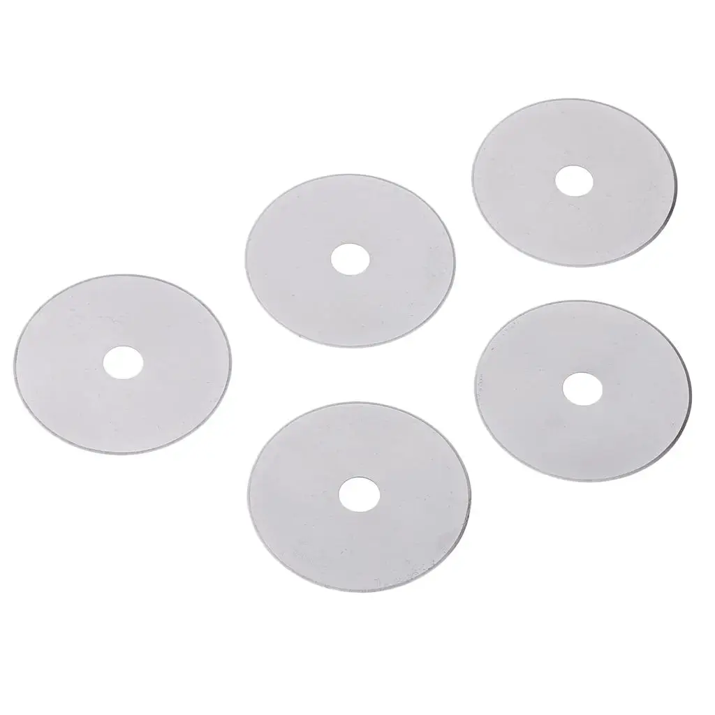 5 Pieces Quilting  28mm/45mm/60mm Rotary Cutter  Rotary Blade Refill for Cuts Fabric, Sewing, Leather Craft, Paper, etc