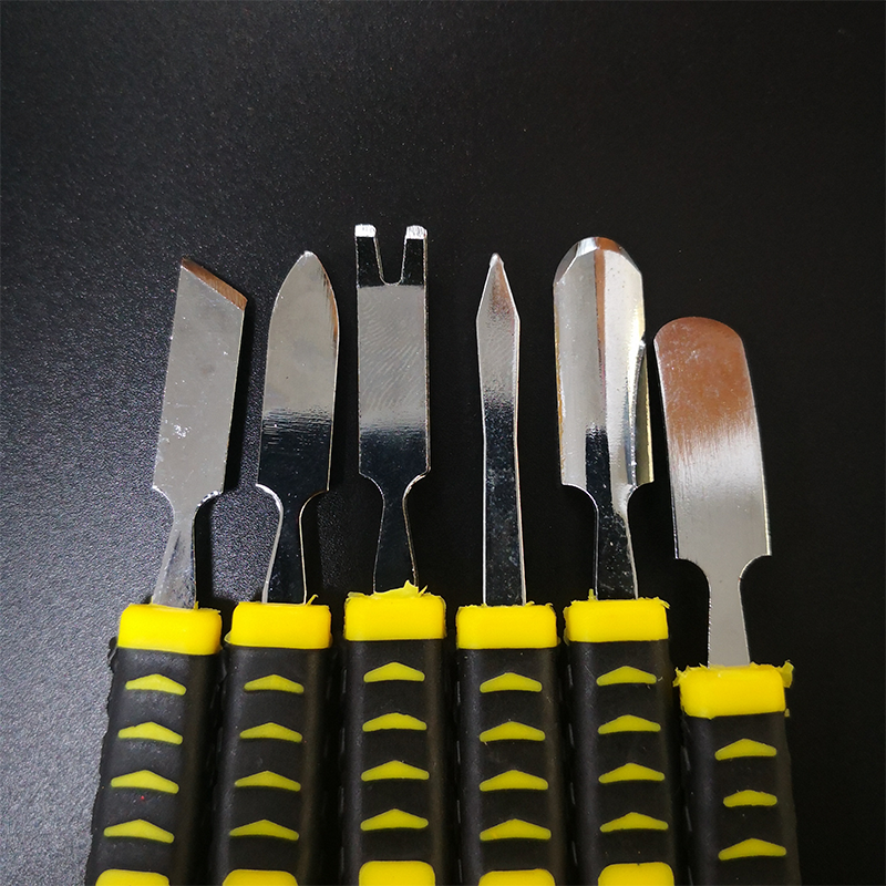 Edelstahl neugierige Öffnung Reparatur-Tool-Kit für Handy-Notebook Doppel köpfe Metall Spudger Handwerkzeuge-Sets 6 teile/satz – Detail 9