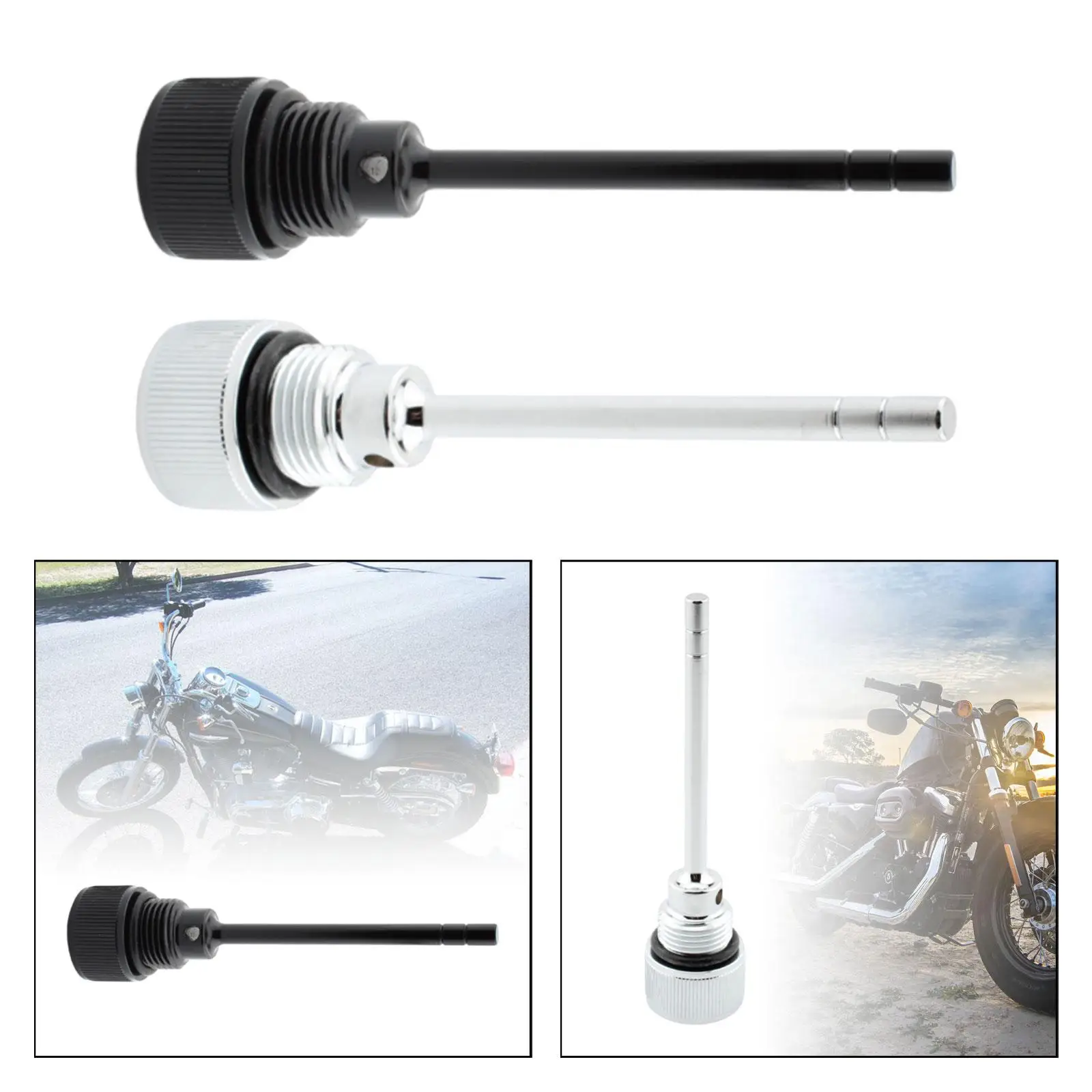 Engine Oil Dipstick Assembly Professional Easy to Install Replaces for Fxs Deluxe Flde Breakout Fxbr Flstfbs Low Flhtkl