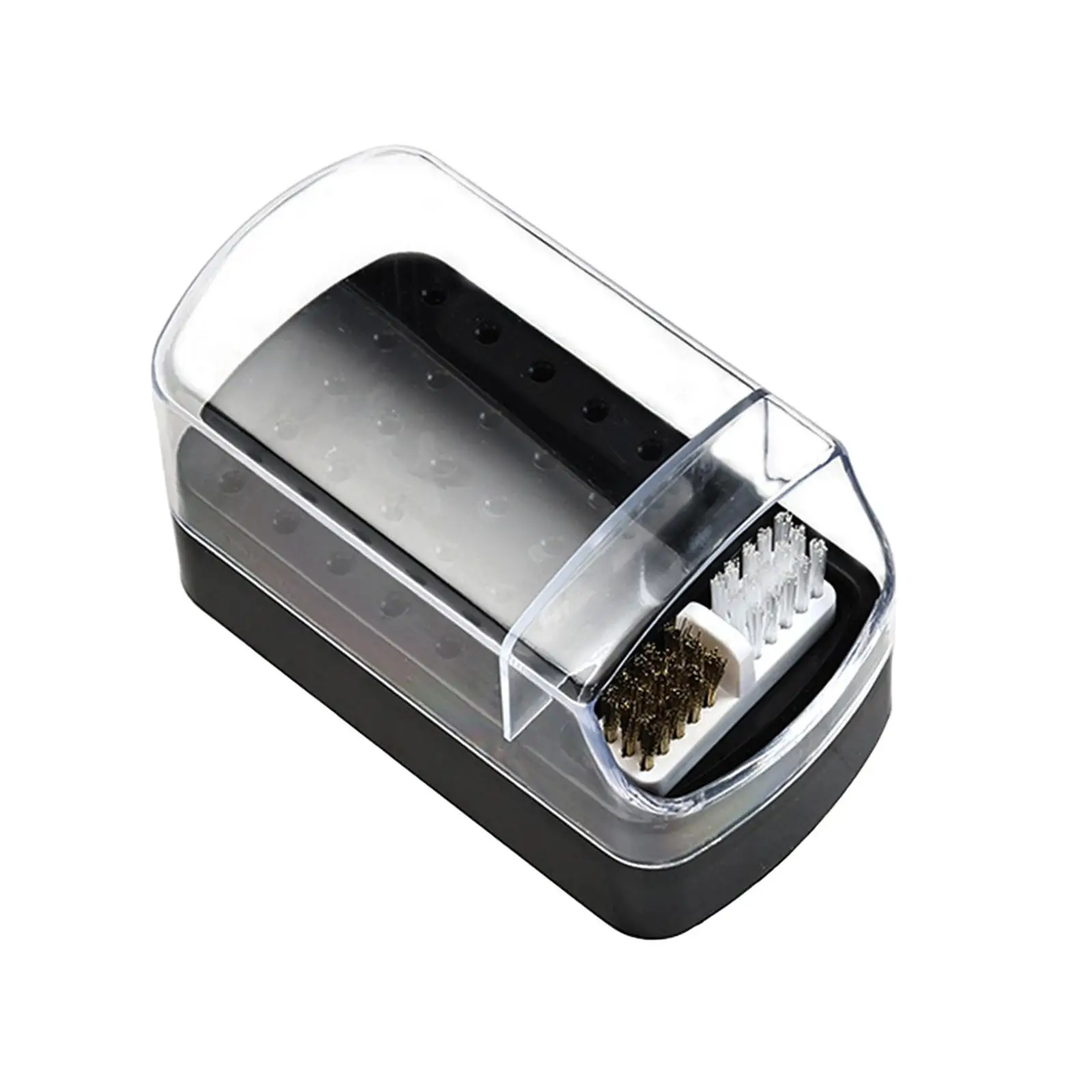 Nail Drill Bit Holder 30 Slots Container Portable Durable with Clear Lid Dustproof Salon Nail Bit Organizer Nail Drill Bit Case