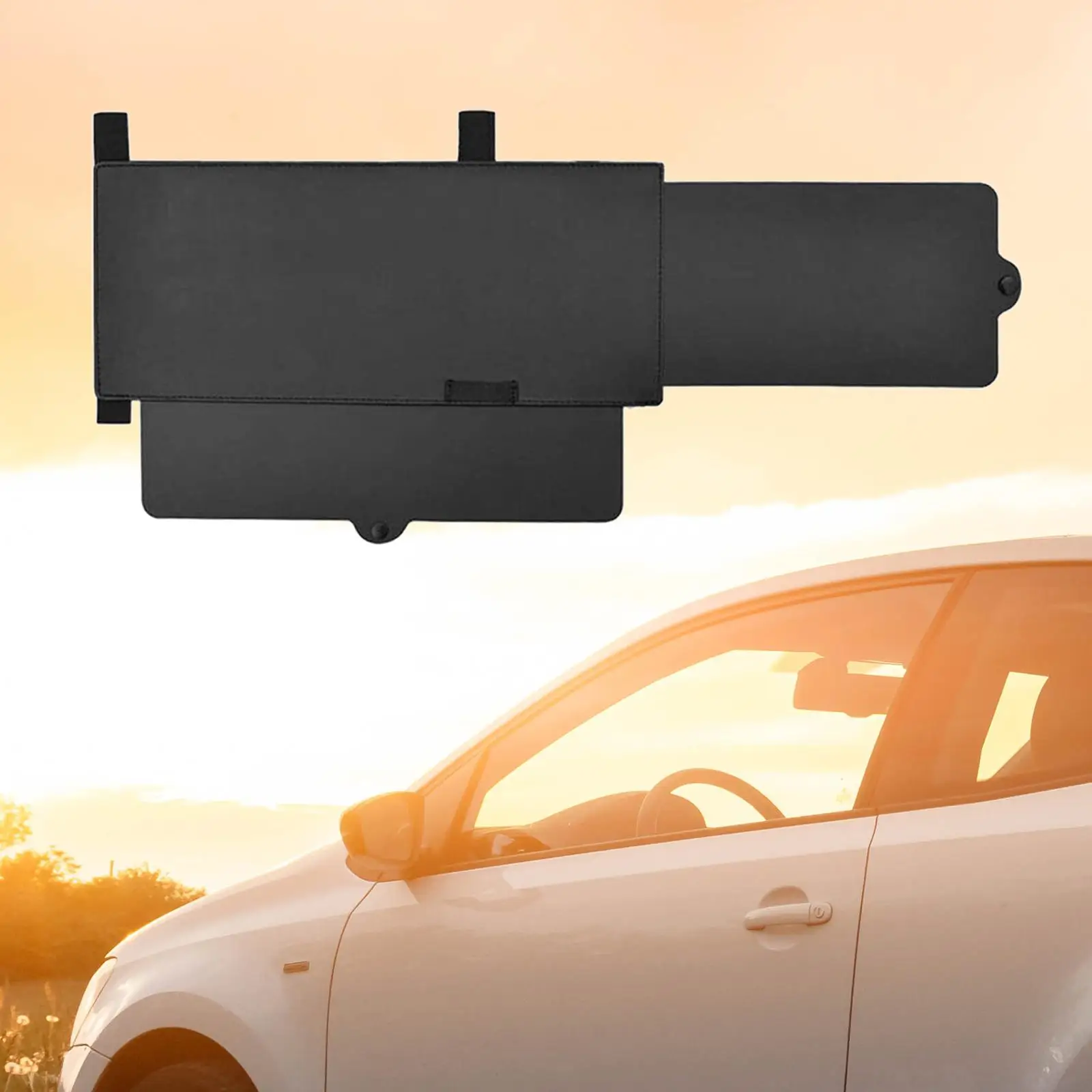 Retractable sun Visor Multifunction Portable Black Universal for Vehicle