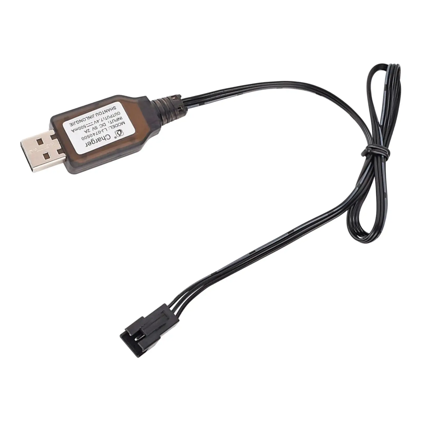 Battery USB Charger Cable 7.4V 3 Pin Smart 500MA with SM-3P Plug Connector for RC Car Helicopters Remote Control Toys Boat Plane