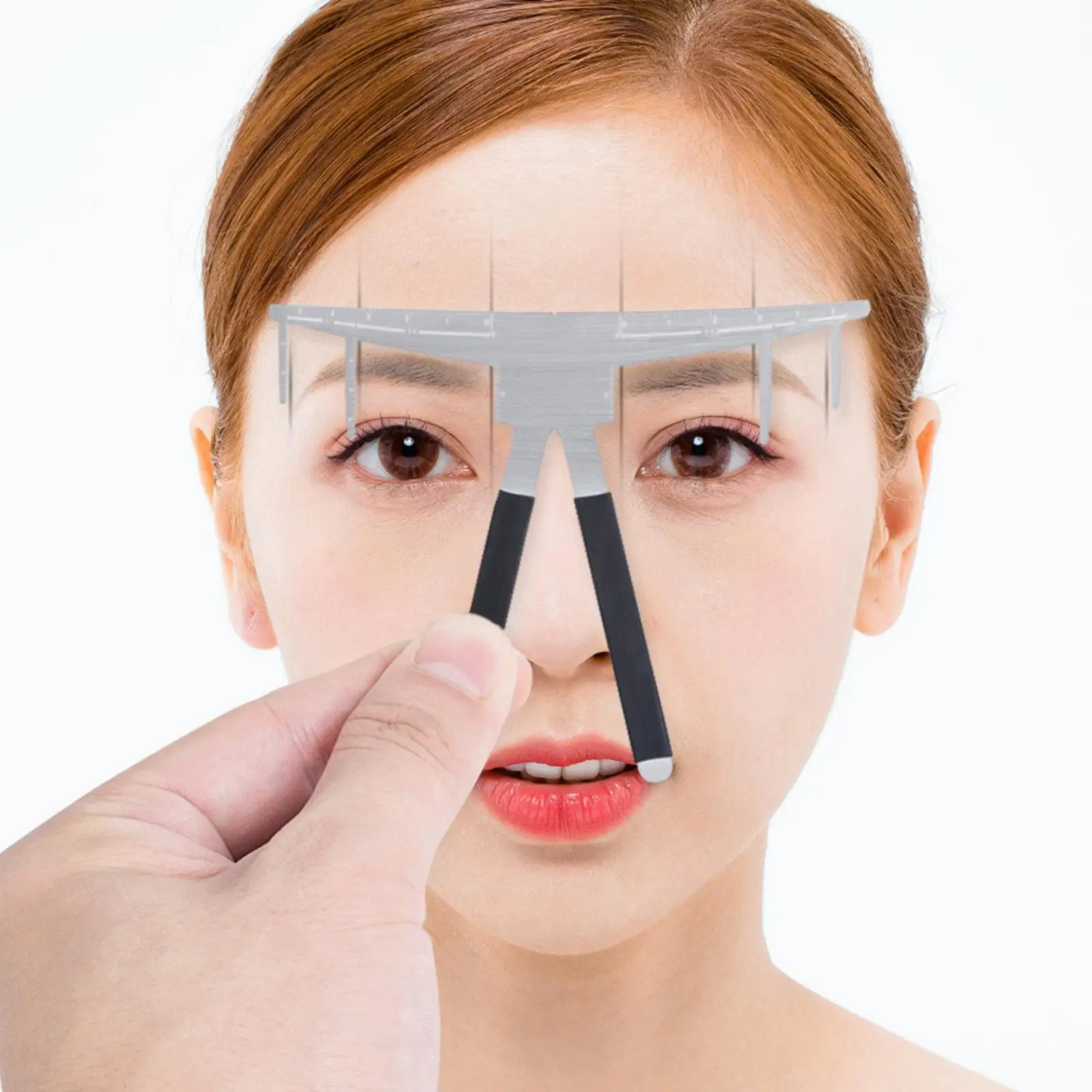Eyebrow Ruler,  Positioning Ruler Shape Stencil Makeup Tool Eyebrow Measure Balance Extension Ruler  Tool for 