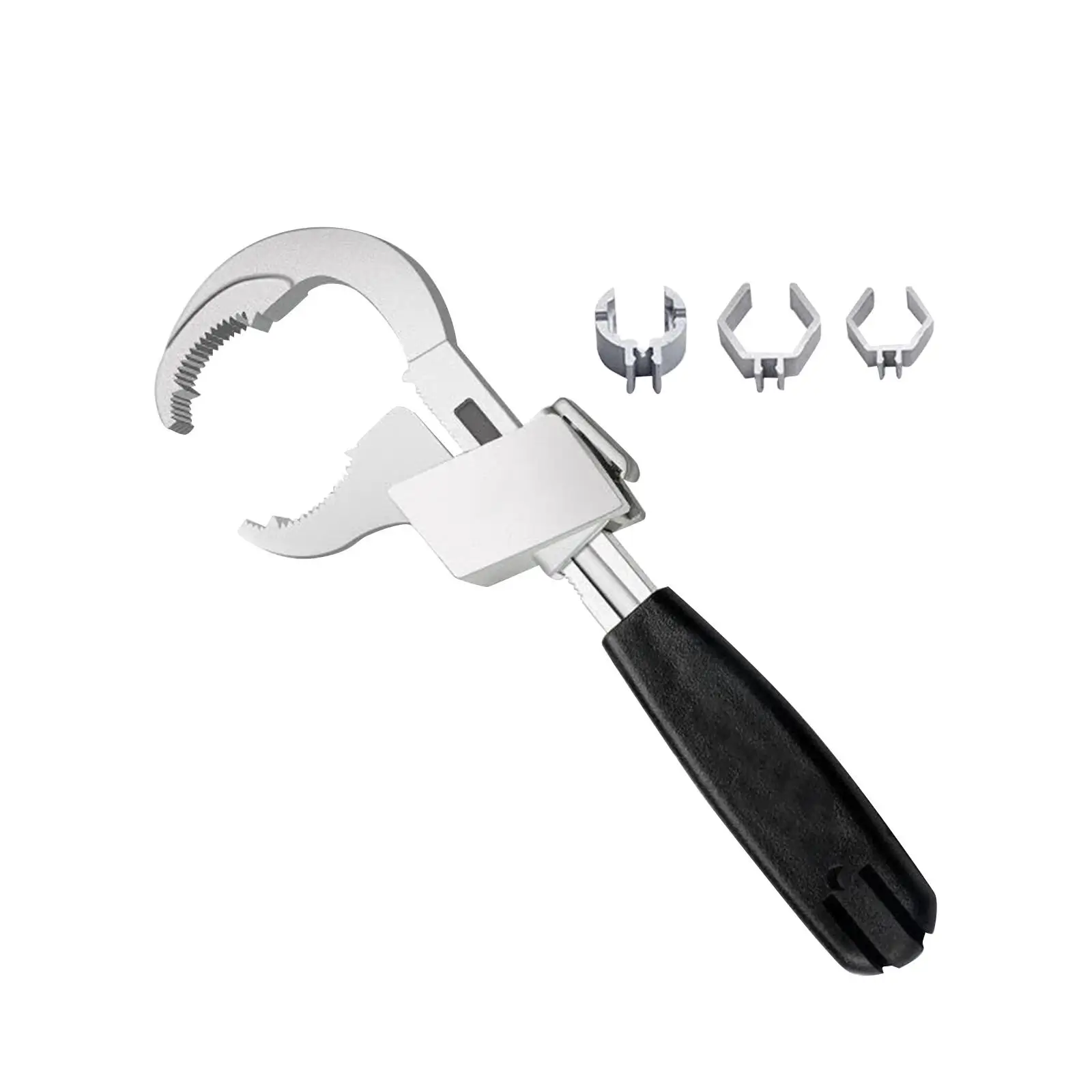Multifunctional Sink Wrench Faucet Spanner Adjustable Double Ended Wrench for Small Spaces