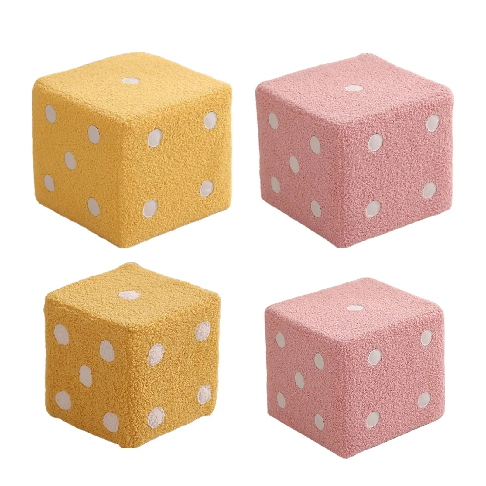 Footstool Stepstool Dice Design Chair Creative Stool Stable Sofa Tea Stool for Living Room Apartment Entryway Bedroom Bedside
