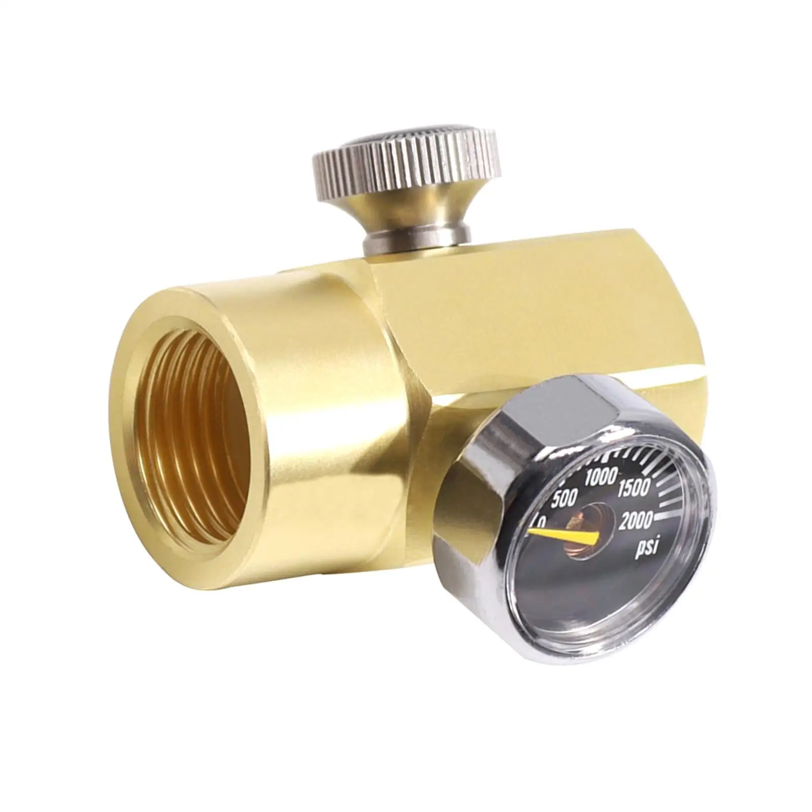Brass CO2 Cylinder Refill Adapter Connector W21.8-14 Soda Refill Bottle CO2 Cylinder Filling Adapter