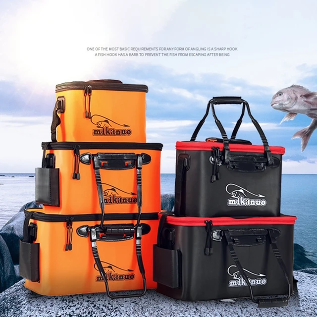 Collapsible Fishing Bucket Live Fish and Baits Containers Folding