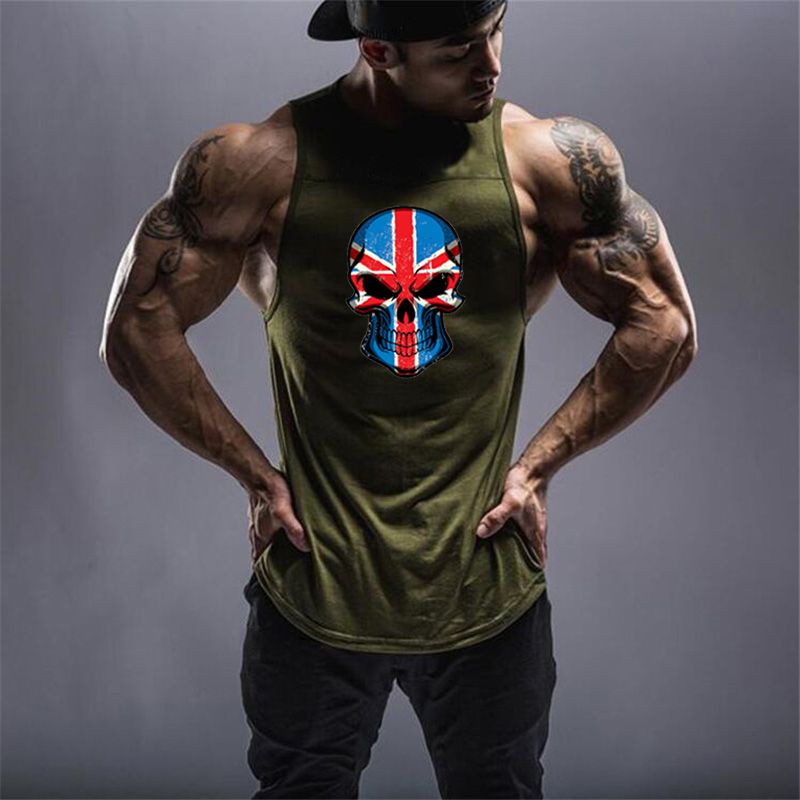Description Picture 6 of itemGym Fitness Mens Casual Bodybuilding Sleeveless Cotton Loose Tank Tops Summer Cool Moisture Wicking Breathable Splice Clothing