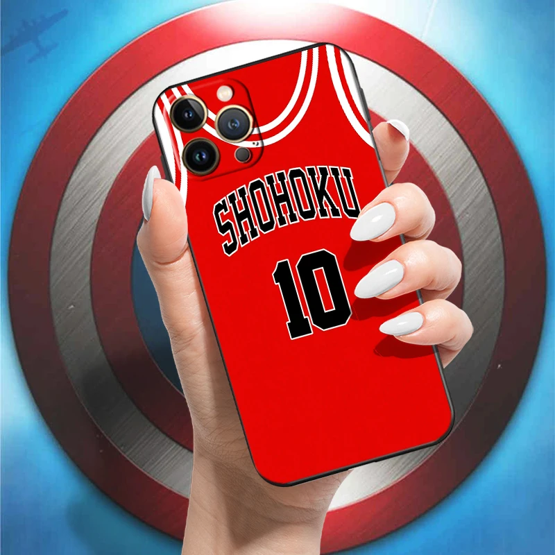 lifeproof case iphone xr SLAM DUNK Sakuragi Hanamichi For Apple iPhone 13 12 11 Pro Max 12 13 Mini X XR XS Max SE 6 6S 7 8 Plus Phone Case Black Carcasa best iphone xr cases