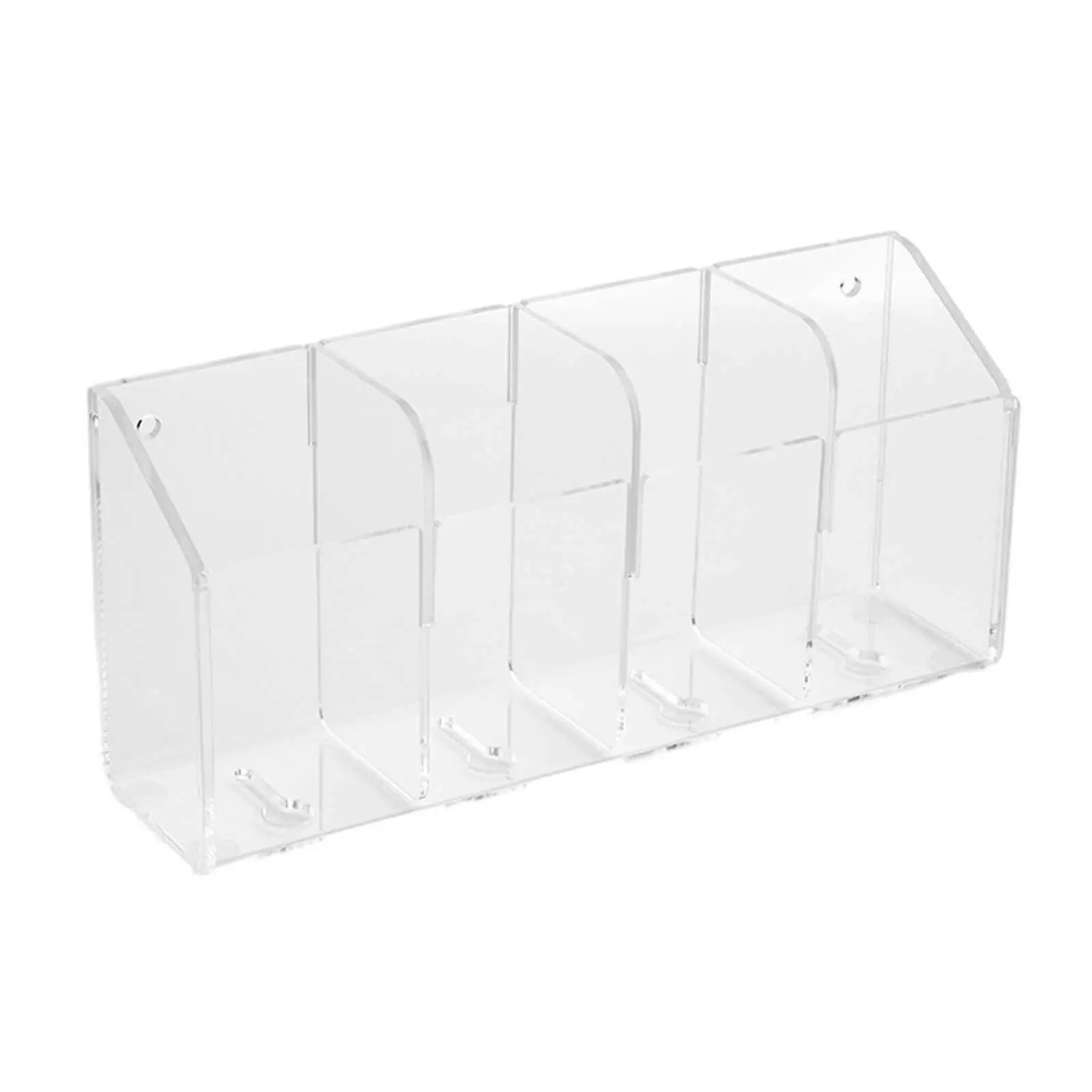 Remote Control Holder Multipurpose Acrylic Storage Box Housewarming Gifts Punch Free for Bathroom Desk Dressers NightStand Pen