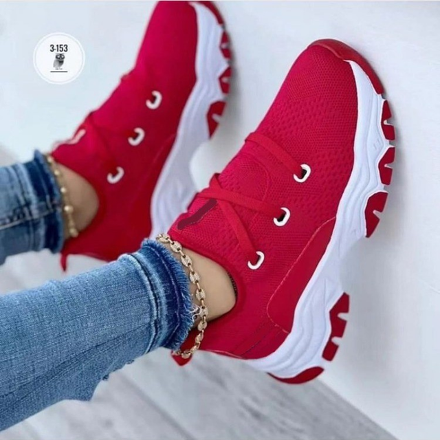 Woman Shoes Casual Sneakers for Women Round Toe Platform Shoes