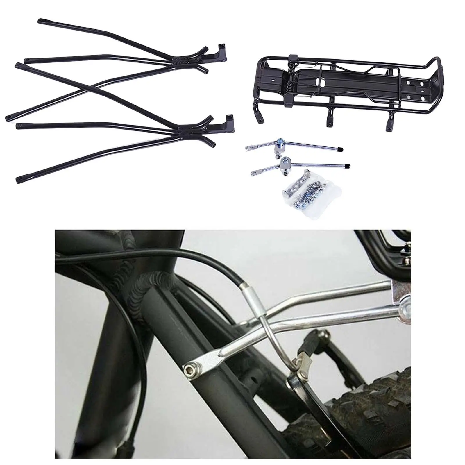 Aluminum  Rear Carrier Rack   Pannier Rack Cycling Equipment