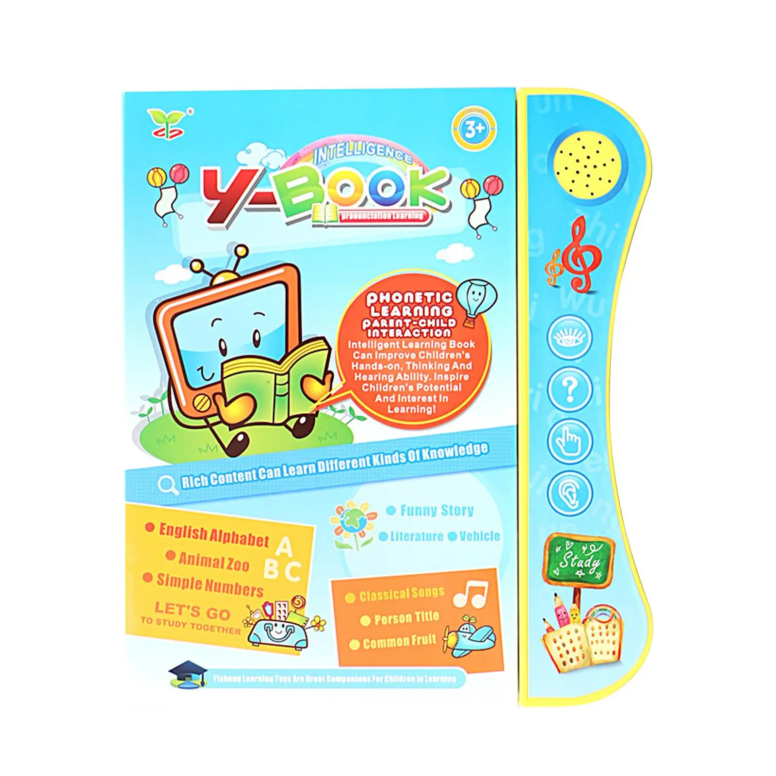 sound book for Baby Multipurpose Interactive Gift English Talking sound book for Number Language Animal Character Appellation