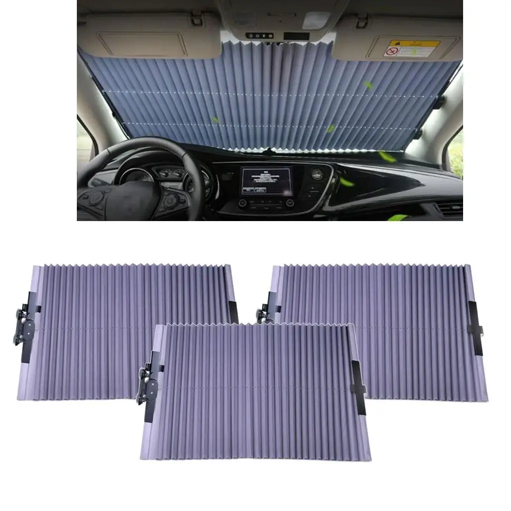 3Sets Auto Retractable Sunshade  Your Child Pets From  130x46cm