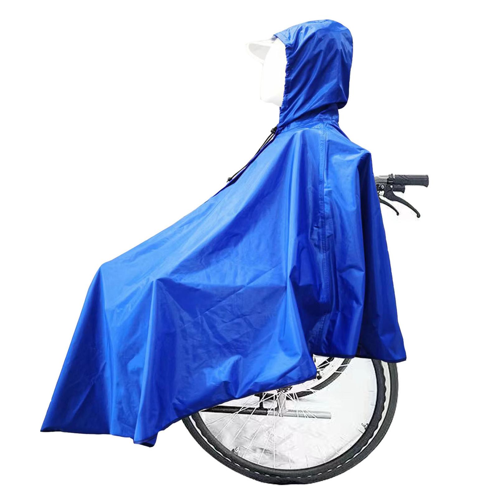 Wheelchair Poncho Reflective Strip Portable Adjustable Rain Protection Cape for Camping Activity Rainy Day Travel Birthday Gift