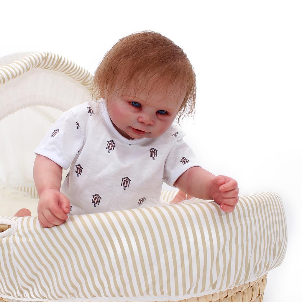 Birthday Christmas New Year Gift – Very Vivid 20inch Reborn Doll Full Vinyl Newborn Baby Boy Doll Kids Bath Play Toy