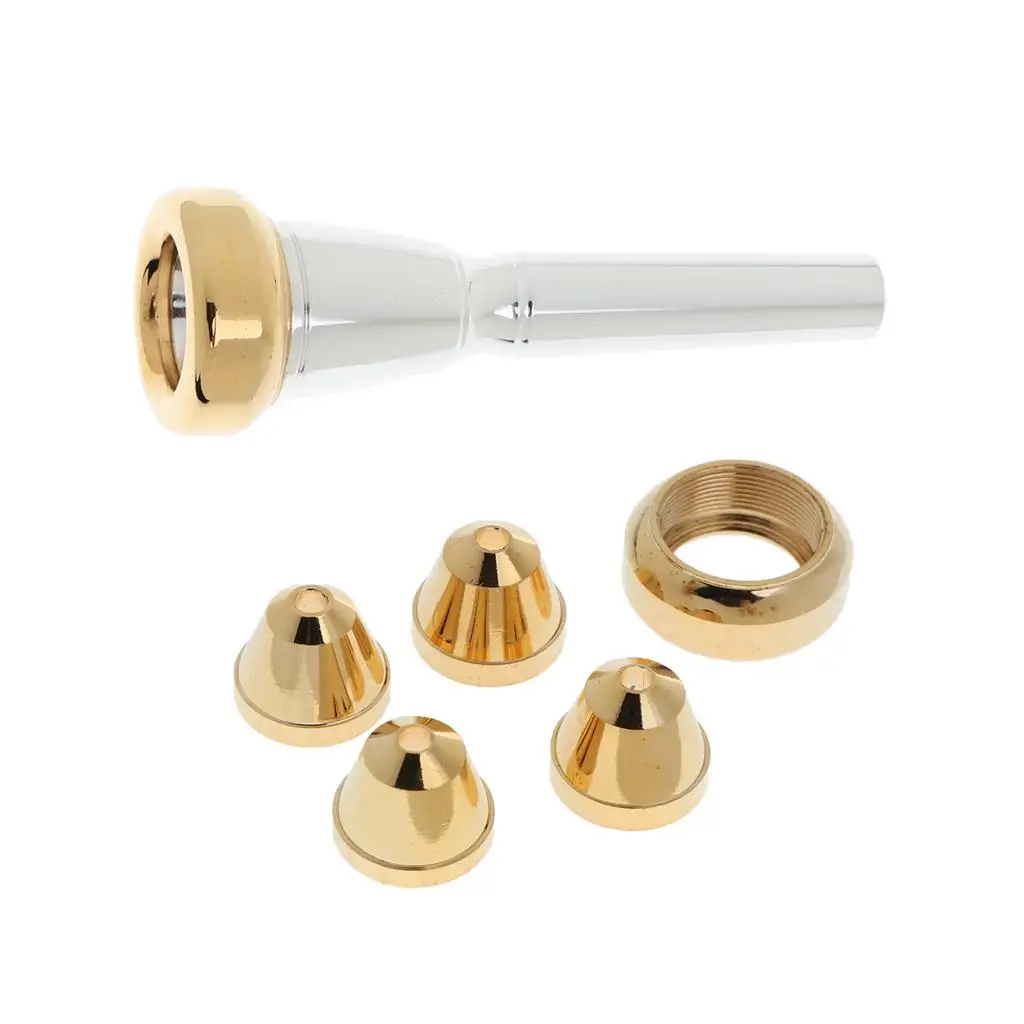 Durable  Bb Key Trumpet Mouthpiece+Convertible 3C 2C 3B 2B