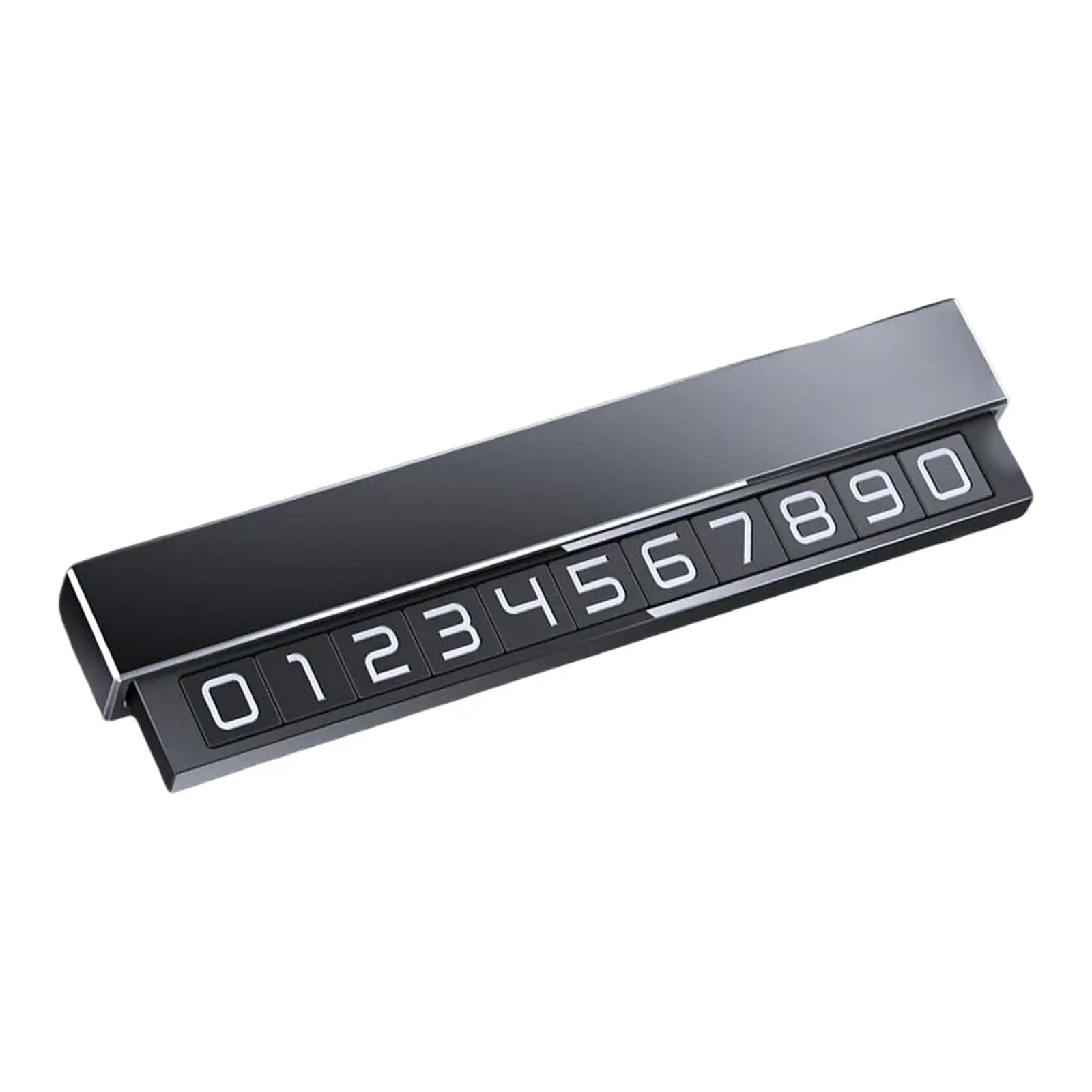 Parking Number Plate Car Styling Parts Hidden Moving Creative Luminous phone Number Card Plate for Cars Dashboard