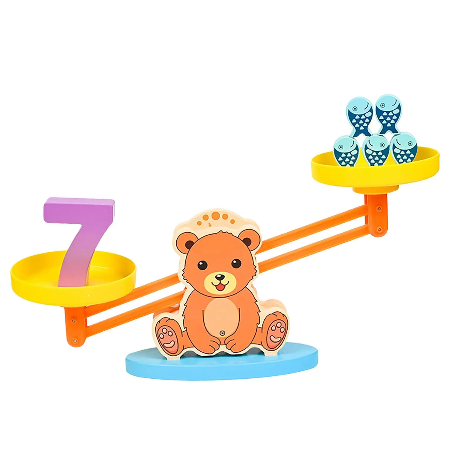 Montessori Balance Counting Toys Early Educational Counting Number Toy Math Game