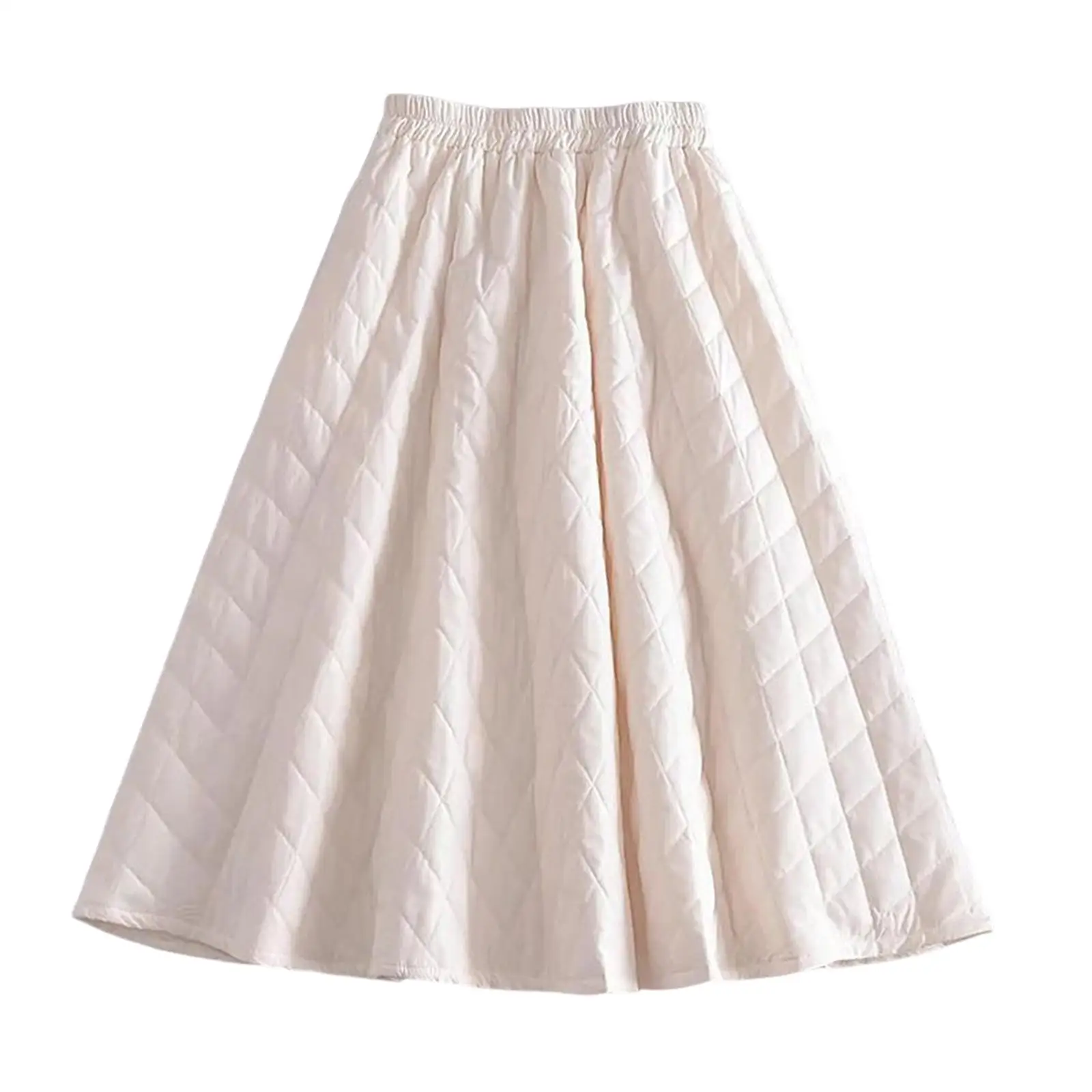 Women Down Skirt Long Skirt Winter Streetwear Warm Windproof Elegant