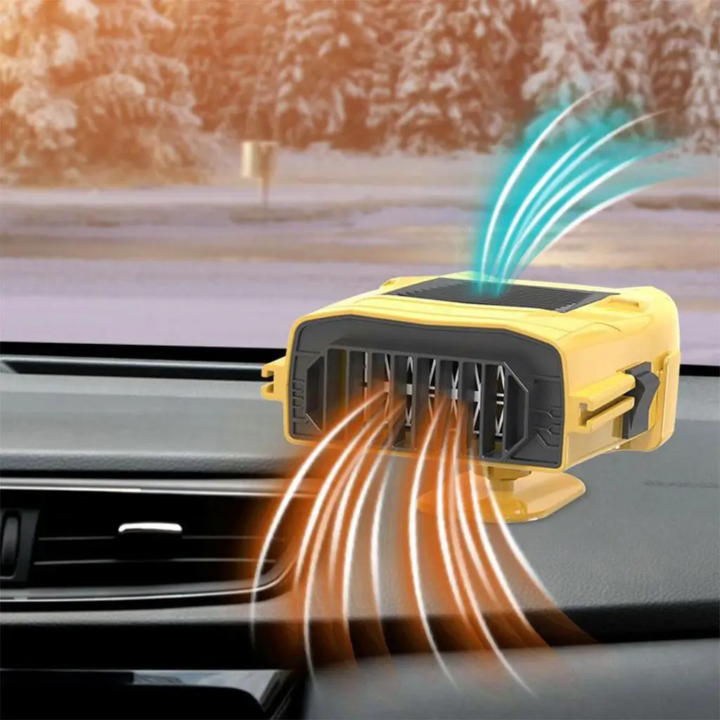 Automobile Car Heating Windshield Defroster Demister Yellow Quick Install