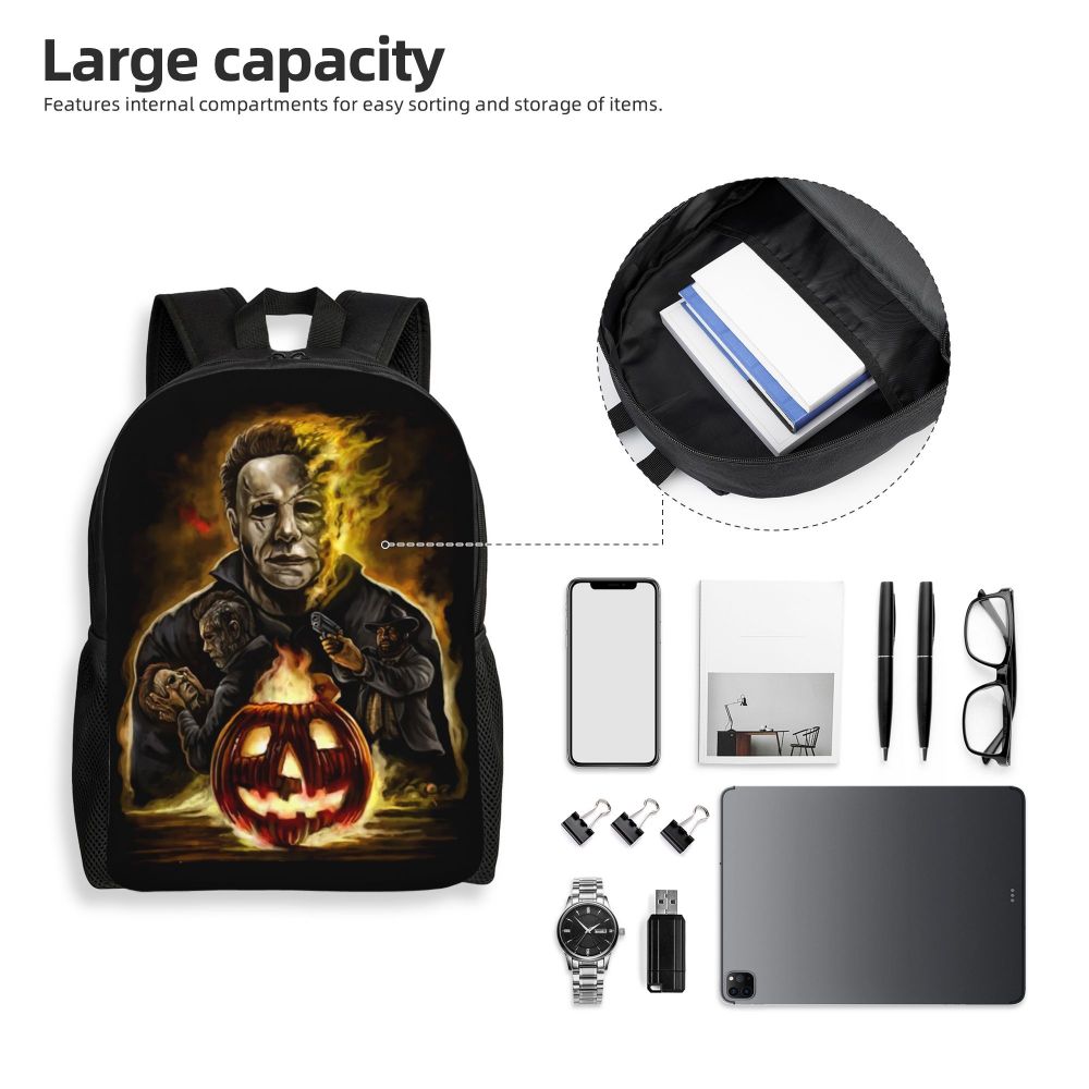 homens, Bookbag básico para escola, Sacos de filme de terror universitário