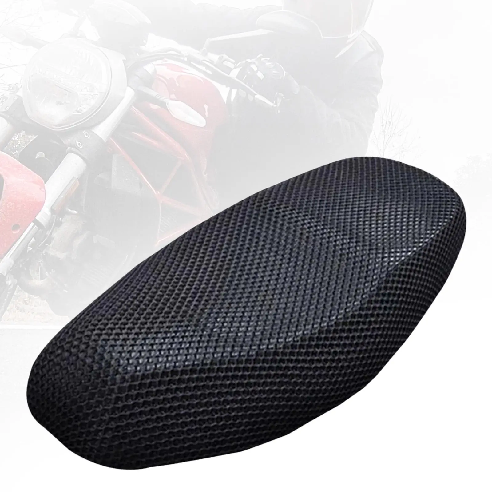 Motorcycle Seat Mesh Cover Comfort Anti Slip Heat Resistance Replace Universal