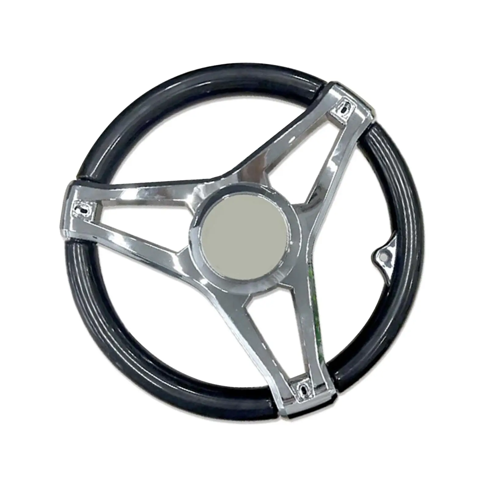 Universal Boat Steering Wheel, Accessories Weatherproof 3 Spoke Plastic for Speedboat Yacht Marine Vessels