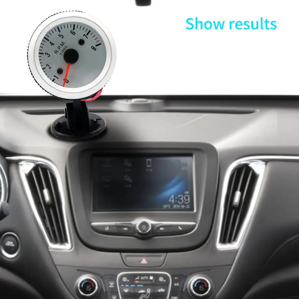 Blue Light Display Speed Meter Tachometer Pointer For 12V Petrol Vehicles