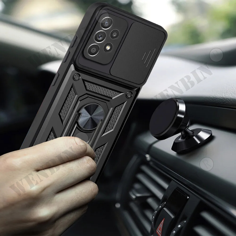 Custodia per obiettivo fotocamera scorrevole per OPPO Reno 8T 8 7 A98 A58 A57 A55 Realme 10 Pro C55 C33 Paraurti Armatura Cover_voghion.com