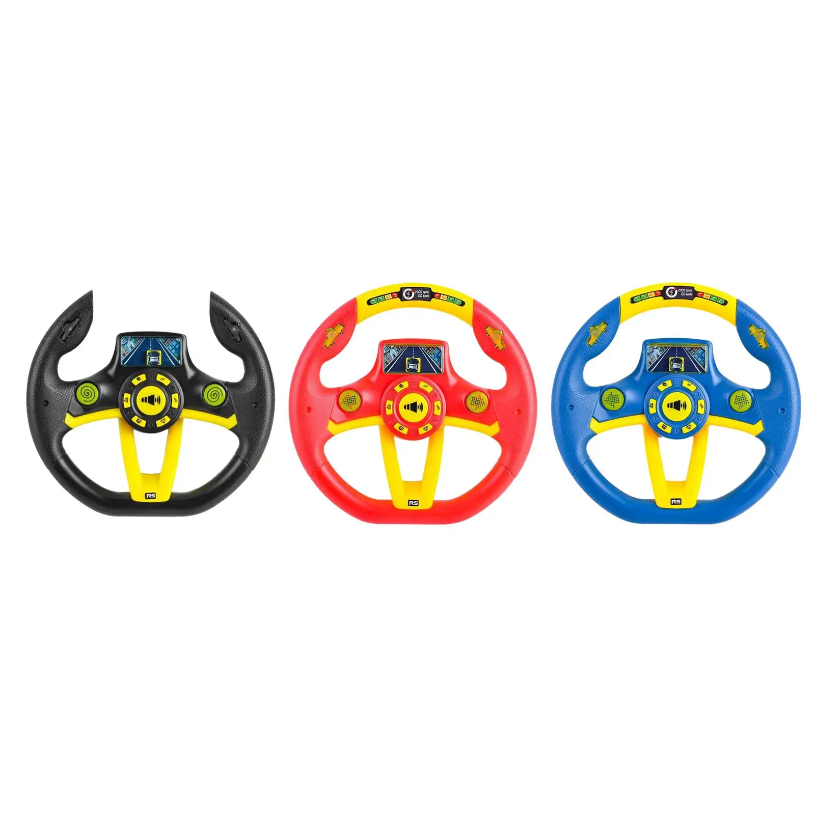 Round Steering Wheel Toy Battery Powered for Playground Busy Board Treehouse