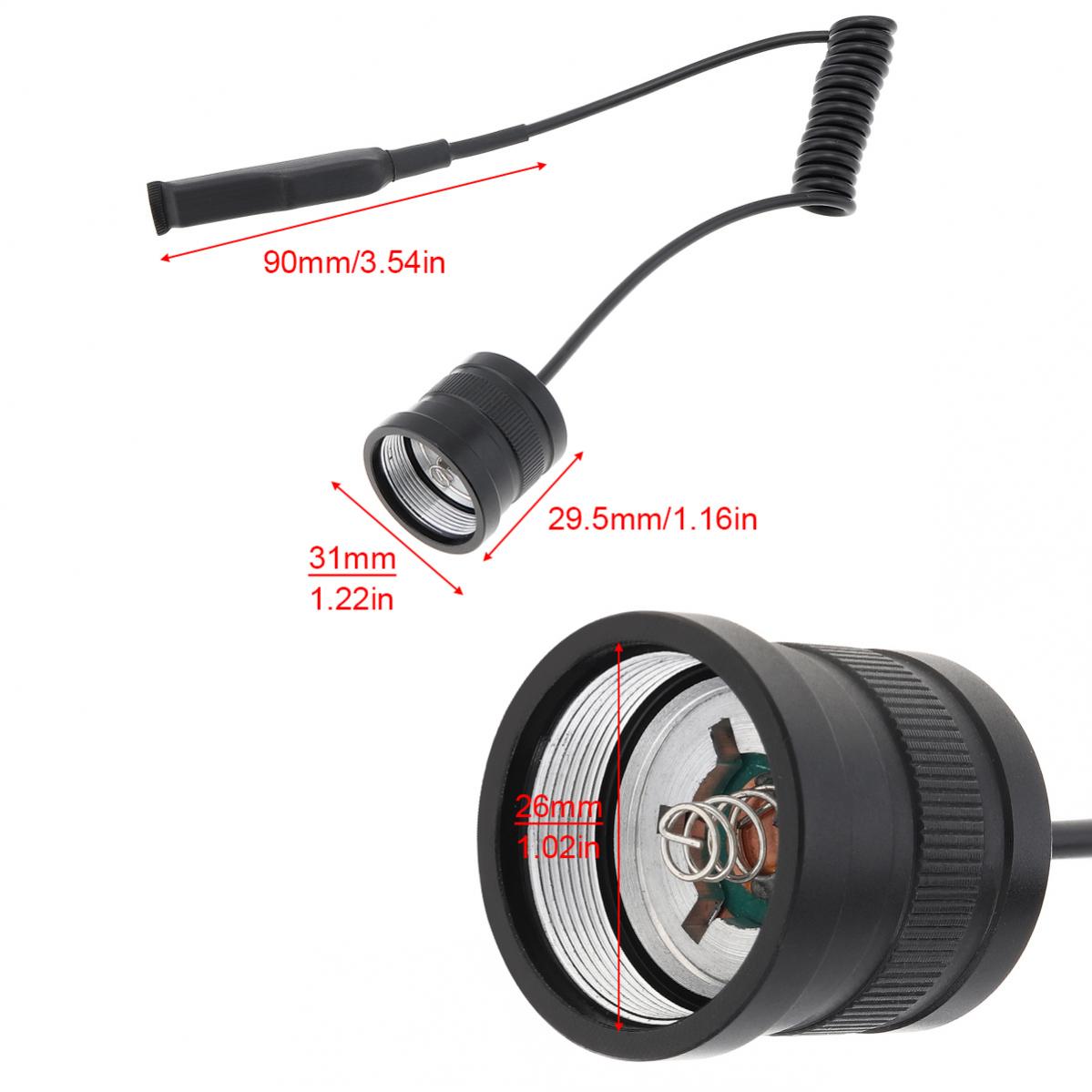 pressão remoto apto para E17 Zoomable LED