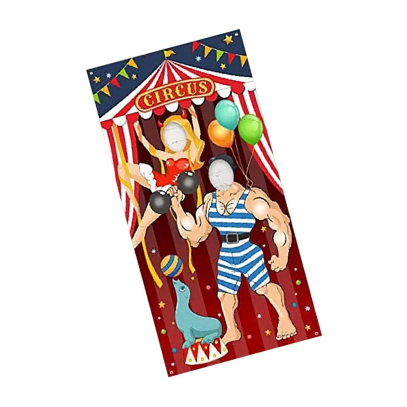 Toss Game Banner with 7M Rope Throwing Game Banner for Birthday Party Supplies Carnival Games Toys Background Adults Teens Kids