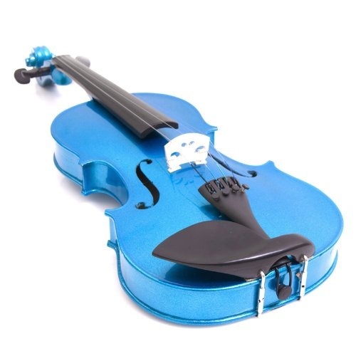 Title 20, BOWORK Full Size Violin Outfit Blue 4/4 Student...