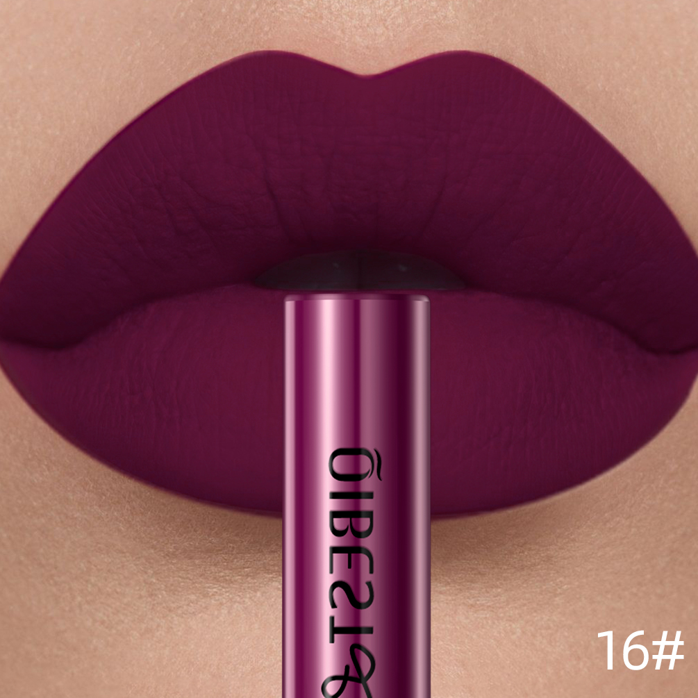 Best of QIBEST Sexy Red Matte Lip Gloss Long Lasting Velvet Liquid Lipstick Lip Makeup Women Beauty Nonstick Cup Waterproof Lipgloss Hot Reviews & Tips