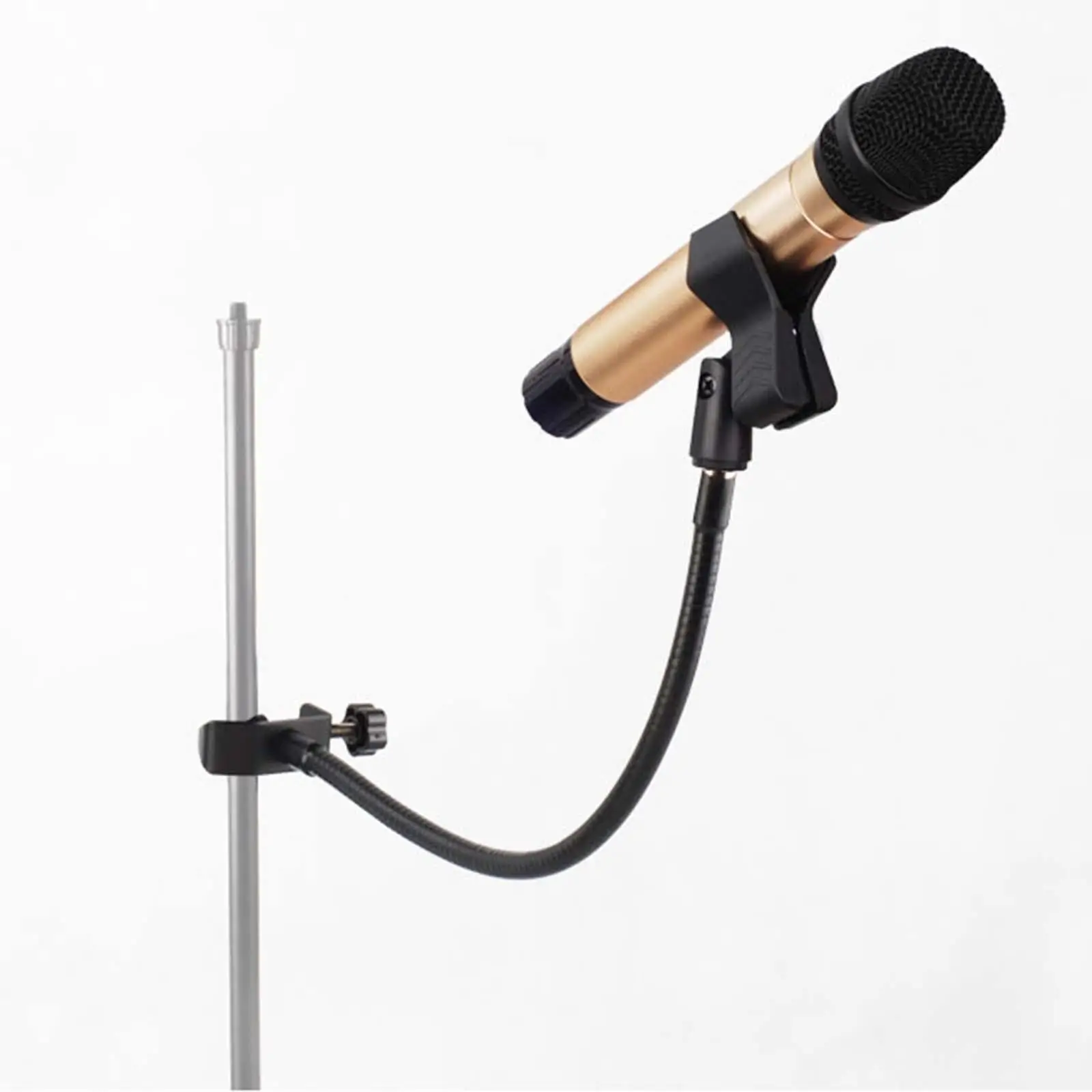 Mic Clip Holder Universal Hose Shelves Microphone Arm Stand Desk Mic Stand