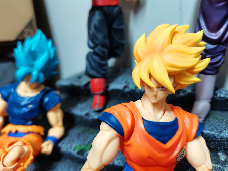 Figura de acción de Dragon Ball auténtica Shf, Son Goku, vegajv, paquete de  accesorios de peinado elegante, modelo de tallado de cabeza limitada raro|  | - AliExpress