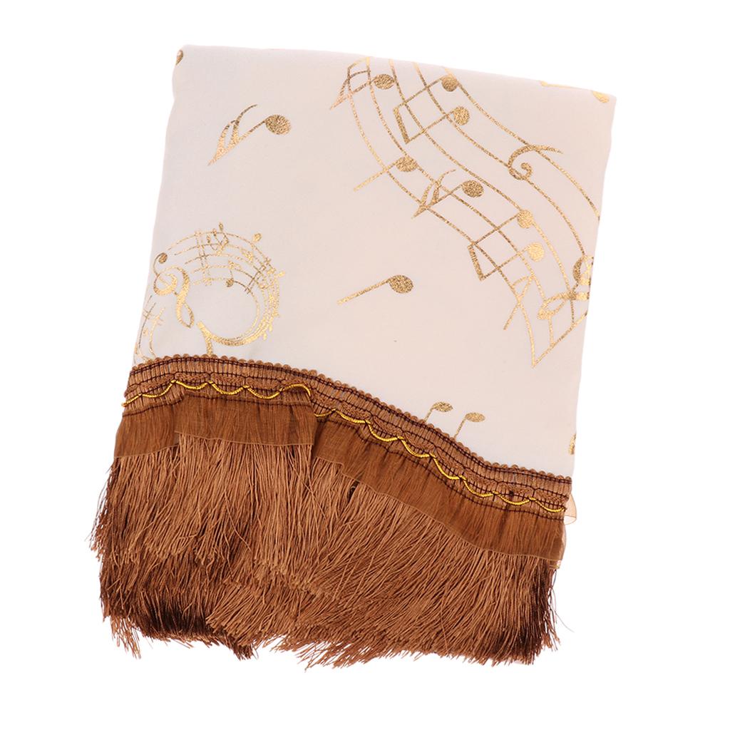 Upright Piano Dusting Cover Towel - Tassel - 151x 35x 120cm /59.45x 13.78x 47.24 inch