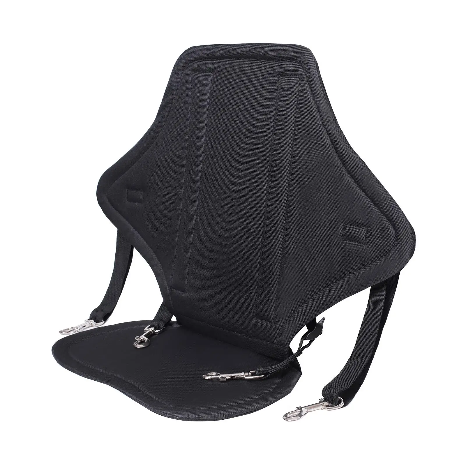 Detachable Canoe Seat Cushion Adjustable with Support Comfortable Backrest Nylon