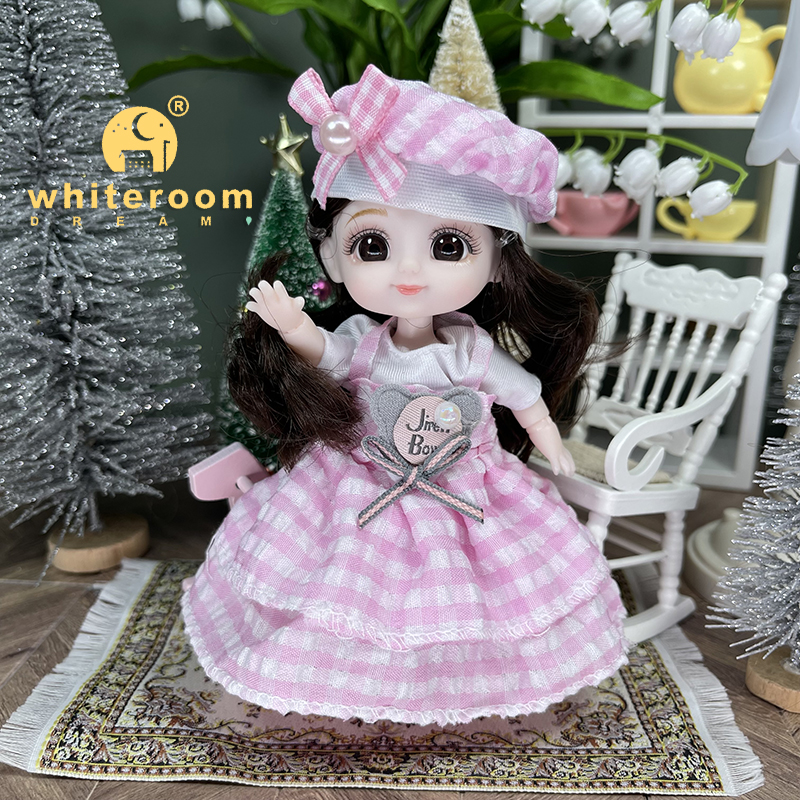 Neue Kawaii 1/12 Baby Tasche Puppe 10cm Ob11 Puppen Mit Kleidung Outfit Kleid Überraschung Bjd Puppen Figur Aktion Spielzeug für Mädchen Geschenke – Detail 27
