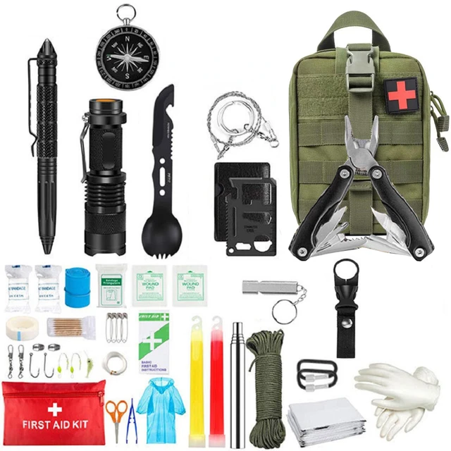 Tactical First Aid Kit Bag Outdoor Survival Kit Travel Multifunction  Tactical Equipment First Aid SOS for Wilderness Adventure - AliExpress