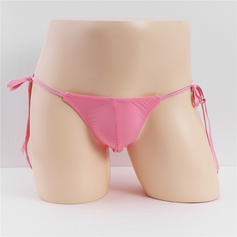 Description Picture 6 of itemSexy String Bikini Underwear Men Side Tie Swimsuit Low Waist Underpants Bandage Micro U Convex Pouch Thongs Calzoncillos Hombre