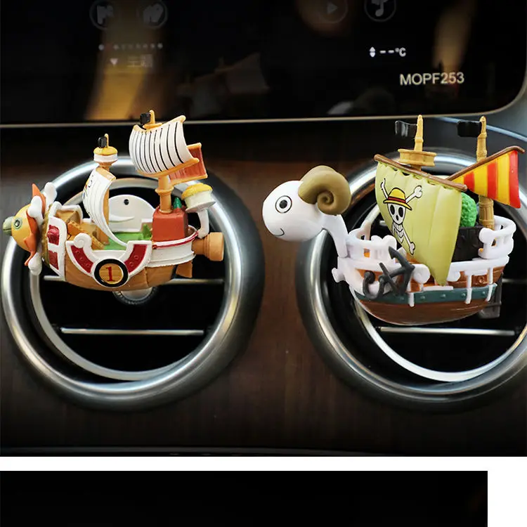 Bandai Animation Luffy Car Fragrance Clip Car Air Fresh Remove Odor Decorative Ornaments Vent Clip Accessories Interior