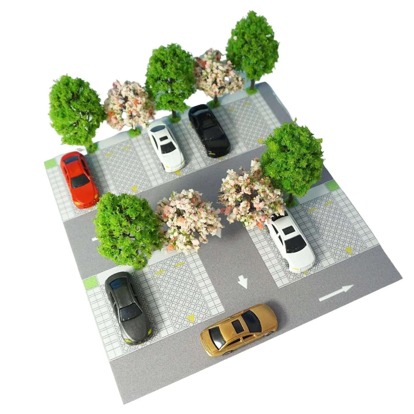 Parking Lot Building HO Scale Scenery collection Parking Lot Model Car Scene Display for Creativity Desk Home Concentration