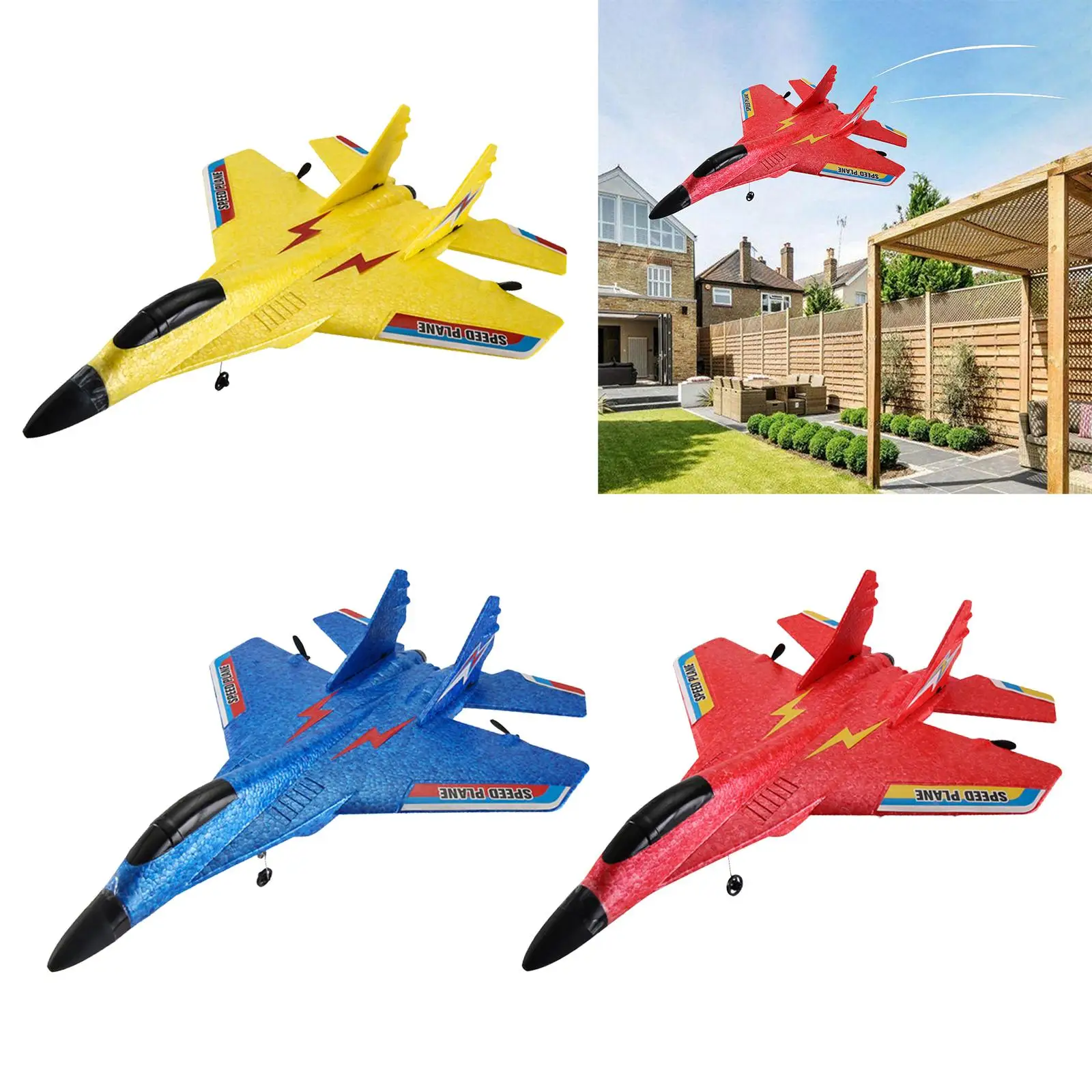 2.4G 2 Channel RC Fixed Wing Airplane Remote Control Plane EPP for Children