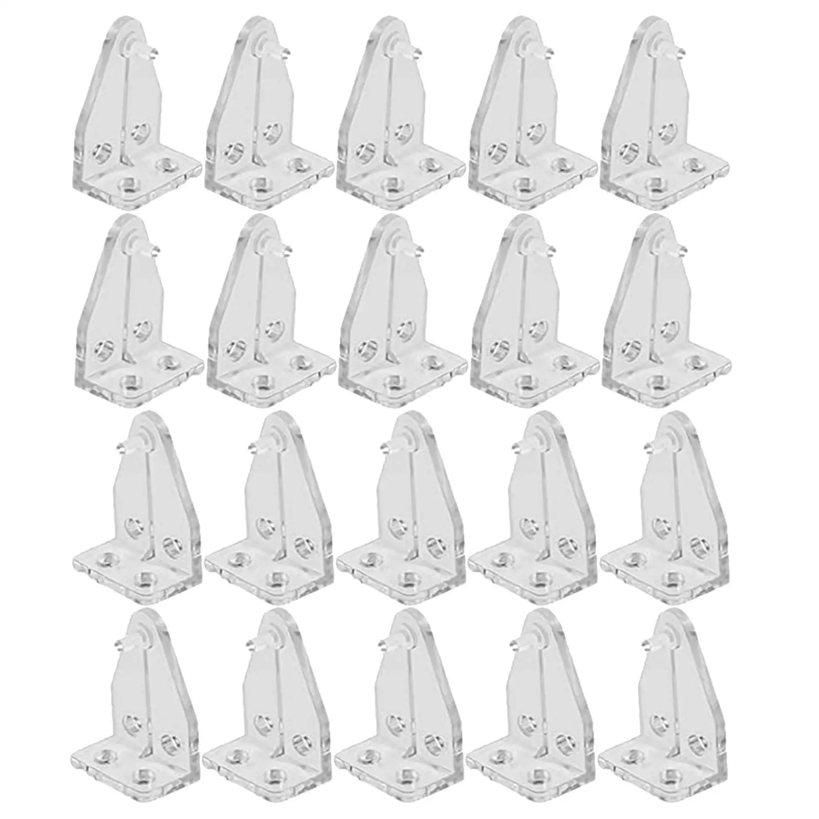 20Pcs  Positioning Hooks Clear Bracket Connector for Roller Shutters
