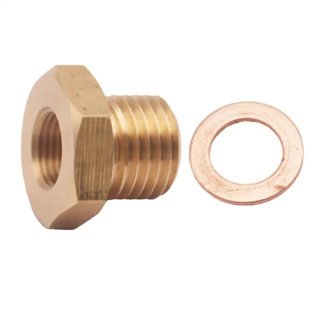 1/8 27 NPT to M14 Pressure Temperature Meter Sensor Fitting Adapter